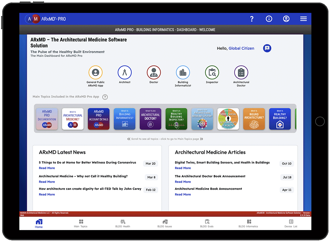 ARxMD Pro Platform Dashboard